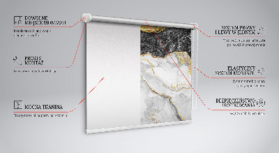 Tenda a rullo interna per finestra con motivo marmo