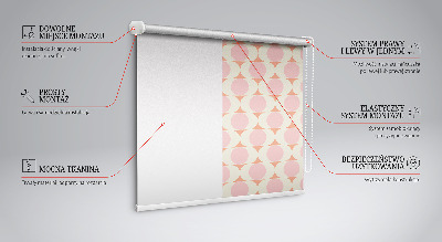 Tenda a rullo per finestra con motivo ad occhi astratti