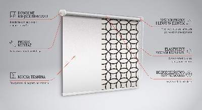 Tenda a rullo per interni modello con trama intrecciata