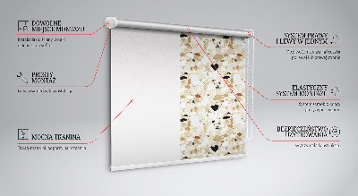Tenda a rullo da interno colore granito chiaro