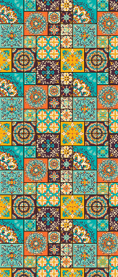 Tenda a rullo per finestra con design a mandala colorato