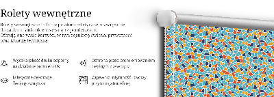 Tenda a rullo in tessuto modello Forme
