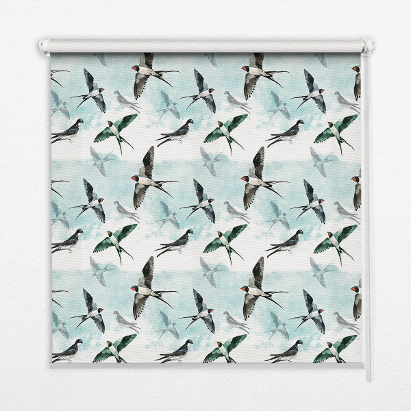 Tenda a rullo per finestra modello rondini