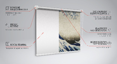 Tenda a rullo per interni modello onda