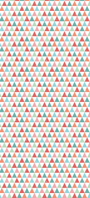 Tenda a rullo con fantasia di triangoli colorati