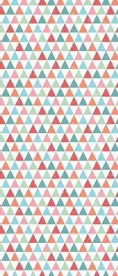 Tenda a rullo con fantasia di triangoli colorati