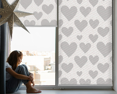 Tenda a rullo per finestra di colore grigio