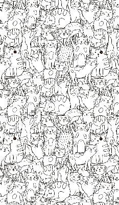 Tenda a rullo interna per finestra con fantasia di gatti disegnati