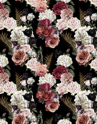 Tenda a rullo da interno con stampa di un mazzo di rose