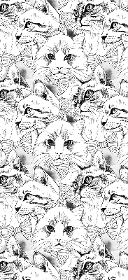 Tenda a rullo in tessuto con stampa di gatti