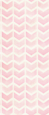 Tenda a rullo per finestra nel colore rosa a zigzag
