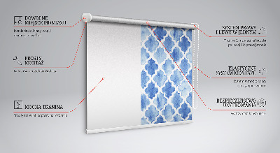 Tenda a rullo da interno con motivo dipinto
