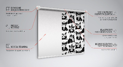 Tenda a rullo per finestra con stampa di cani