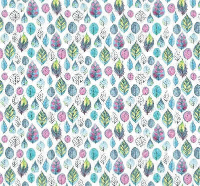 Tenda a rullo per finestra con stampa di foglie colorate