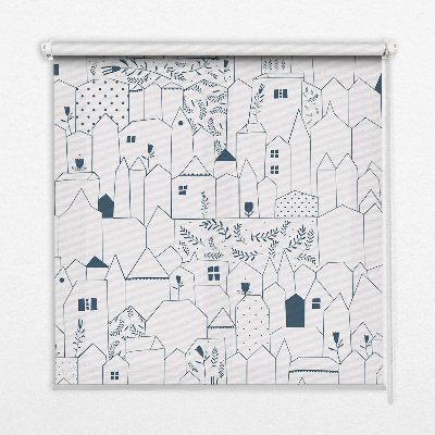 Tenda a rullo per interni con design a motivi decorativi