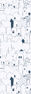 Tenda a rullo per interni con design a motivi decorativi