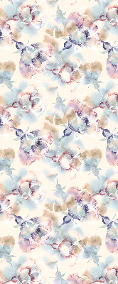 Tenda a rullo per finestra con stampa di fiori colorati dipinti