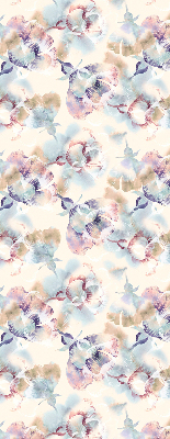 Tenda a rullo per finestra con stampa di fiori colorati dipinti