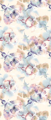 Tenda a rullo per finestra con stampa di fiori colorati dipinti
