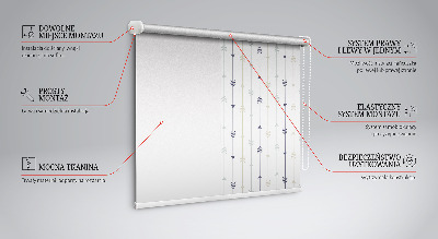 Tenda a rullo per porta finestra modello Scatti