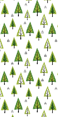 Tenda a rullo per porta finestra con stampa a motivo foresta