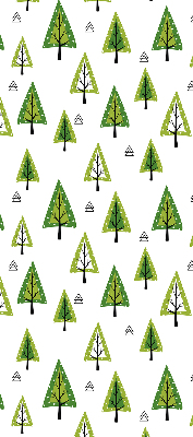 Tenda a rullo per porta finestra con stampa a motivo foresta