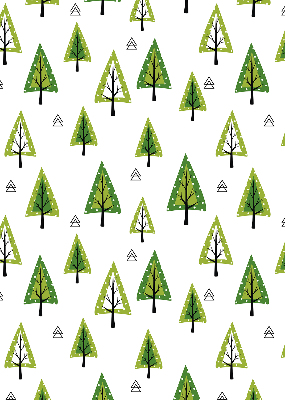 Tenda a rullo per porta finestra con stampa a motivo foresta
