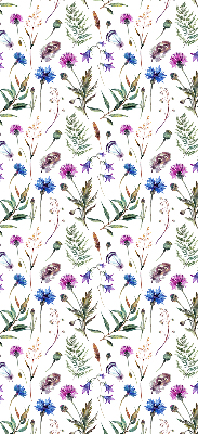 Tenda a rullo per finestra con stampa di fiori colorati