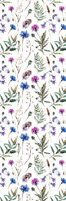 Tenda a rullo per finestra con stampa di fiori colorati
