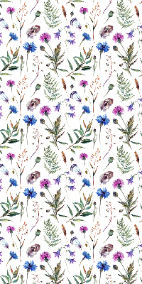 Tenda a rullo per finestra con stampa di fiori colorati