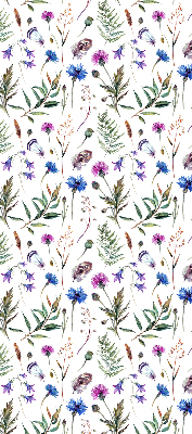 Tenda a rullo per finestra con stampa di fiori colorati