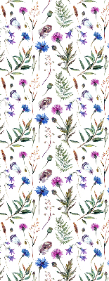 Tenda a rullo per finestra con stampa di fiori colorati