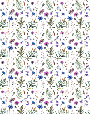Tenda a rullo per finestra con stampa di fiori colorati