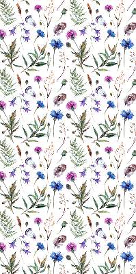 Tenda a rullo per finestra con stampa di fiori colorati