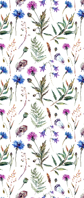 Tenda a rullo per finestra con stampa di fiori colorati