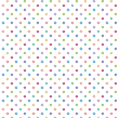 Tenda a rullo da interno con fantasia a puntini colorati