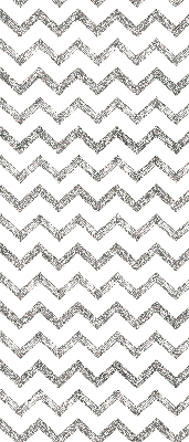 Tenda a rullo in tessuto con fantasia a zigzag a righe orizzontali grigie