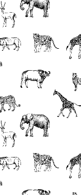 Tenda a rullo per finestra con fantasia di animali