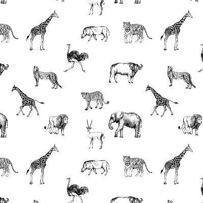 Tenda a rullo per finestra con fantasia di animali