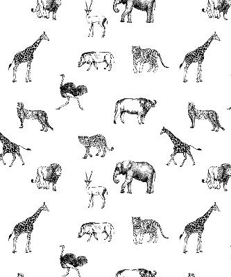 Tenda a rullo per finestra con fantasia di animali