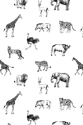 Tenda a rullo per finestra con fantasia di animali