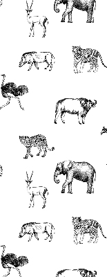 Tenda a rullo per finestra con fantasia di animali