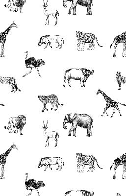 Tenda a rullo per finestra con fantasia di animali