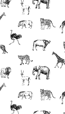 Tenda a rullo per finestra con fantasia di animali