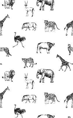 Tenda a rullo per finestra con fantasia di animali