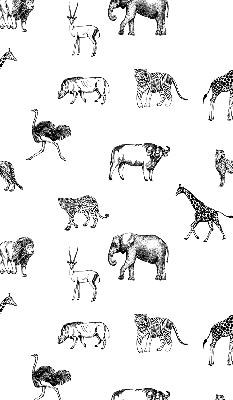 Tenda a rullo per finestra con fantasia di animali