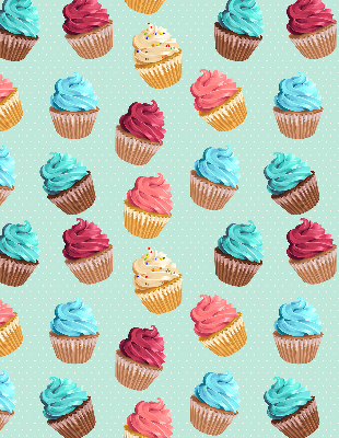 Tenda a rullo da interno con stampa a motivo cupcakes