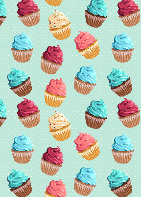 Tenda a rullo da interno con stampa a motivo cupcakes