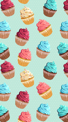 Tenda a rullo da interno con stampa a motivo cupcakes