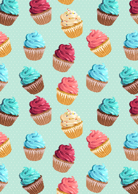 Tenda a rullo da interno con stampa a motivo cupcakes